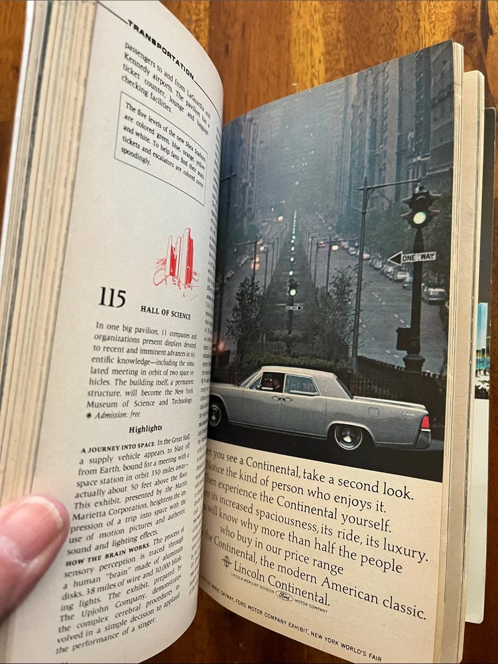 1964/1965 New York Worlds Fair Guide Book Mustang Ad +Drink Guide/Japan Pavilion